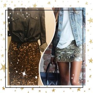 Sequin showstopper BCBGMAXAZRIA skirt.
